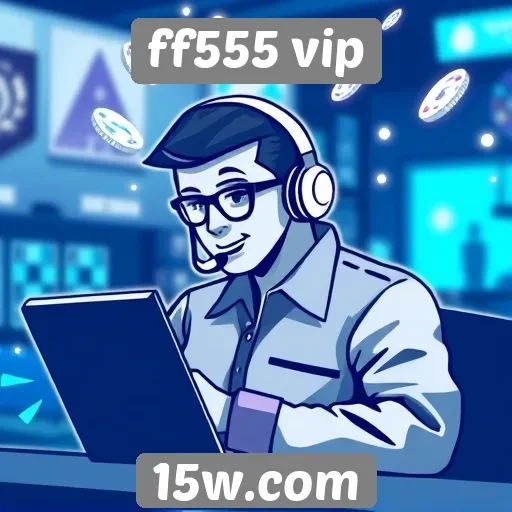 Interação e suporte ao cliente no ff555 vip