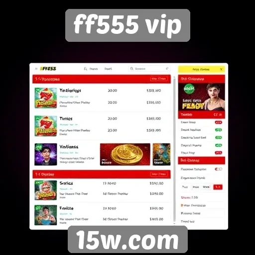 novas funcionalidades do site ff555 vip em destaque