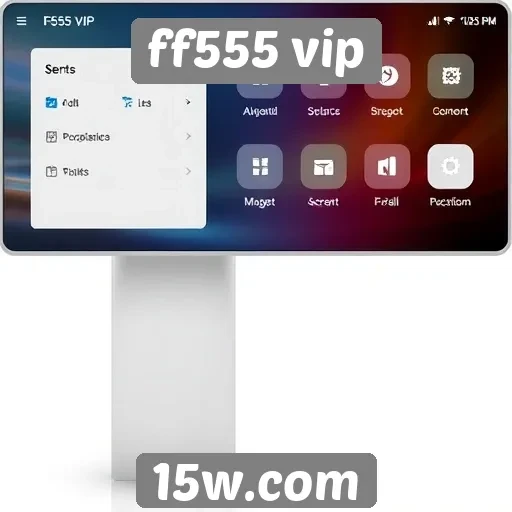 Interface do usuário do ff555 vip é intuitiva